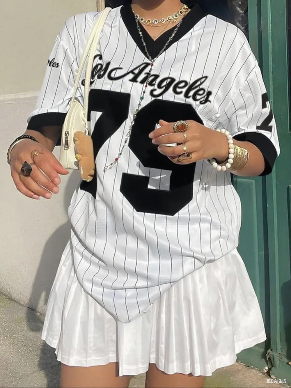 Women's V-Neck Graphic Tee – Comfy Everyday Summer Top