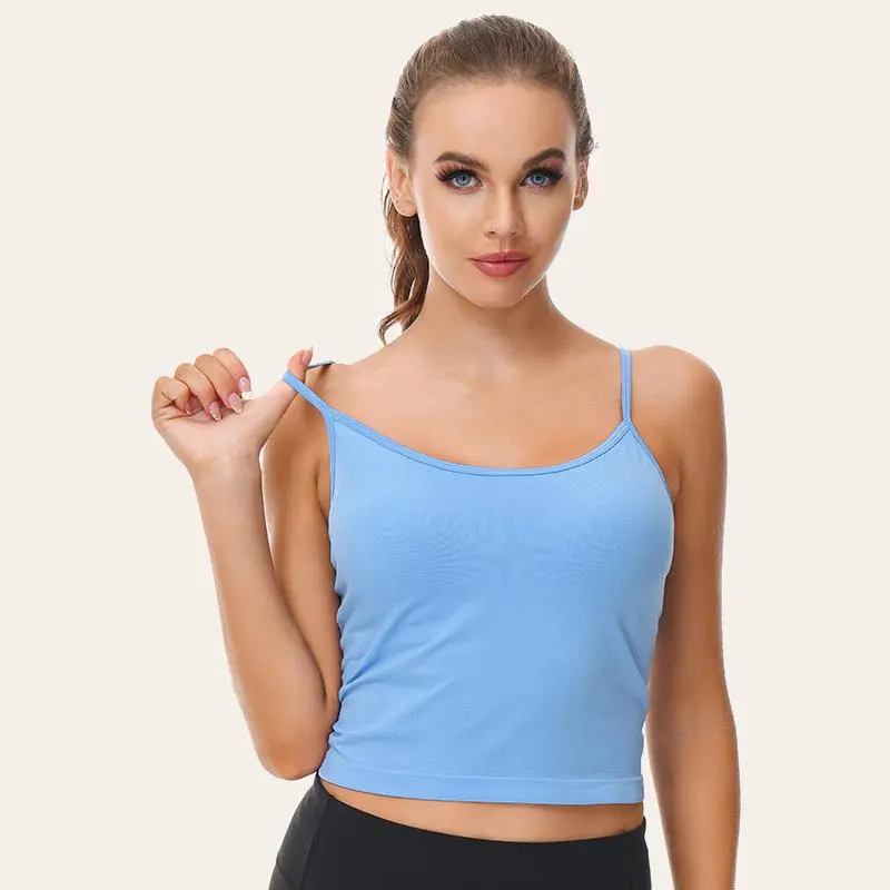 Women's Sport Camisole Removeble Pad Adjustable Strap Yoga Bra