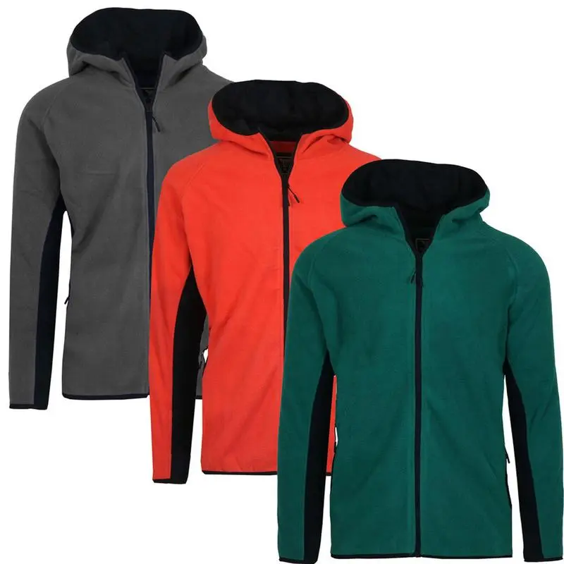 Men's 3 Pack Heavyweight Fleece Lined Zip & Pullover Hoodies Menswear Plain