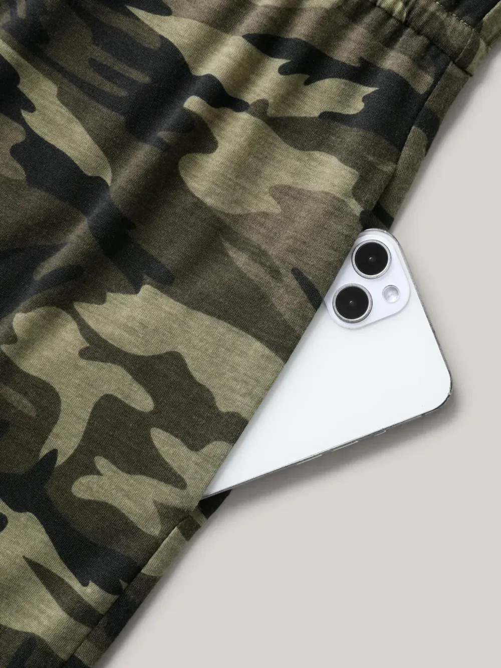 Supersoft Camouflage Print Pockets Romper