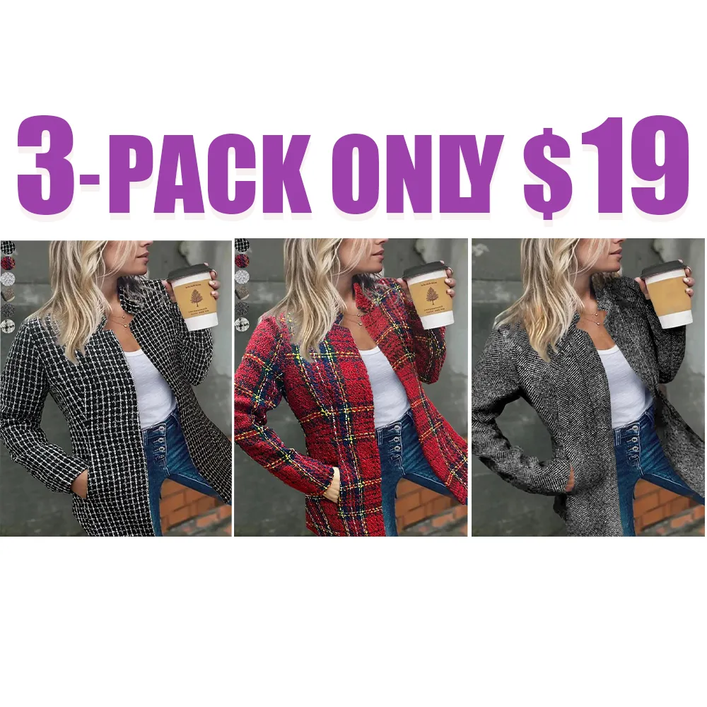 Women’s Longline Open Front Coat with Pockets – Fall & Winter Outerwear