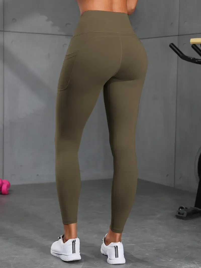 Women's Athletic Yoga Leggings – High Waist, Pockets, Multi-Pack Options