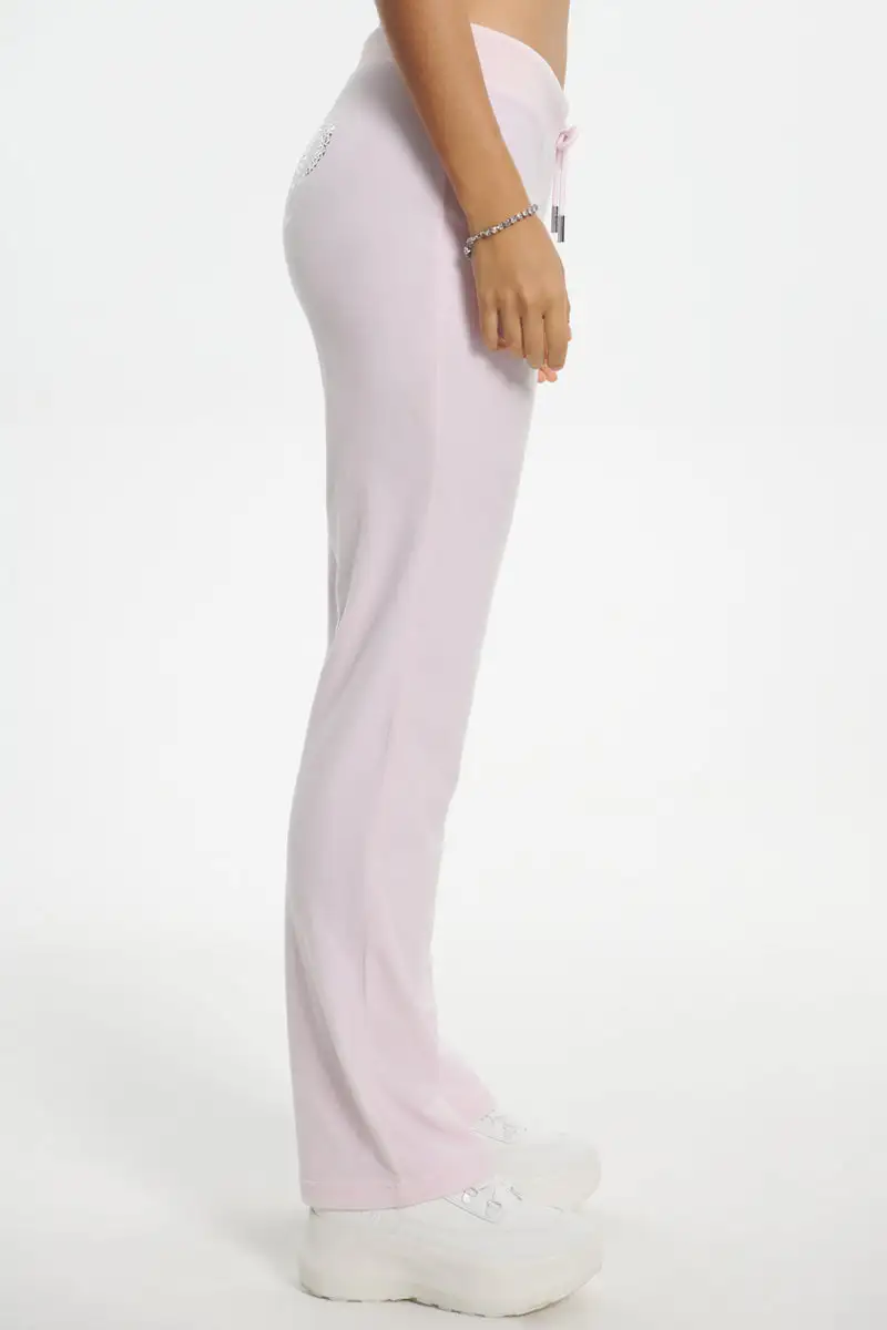 Mixed Jewels Velour Track Pants