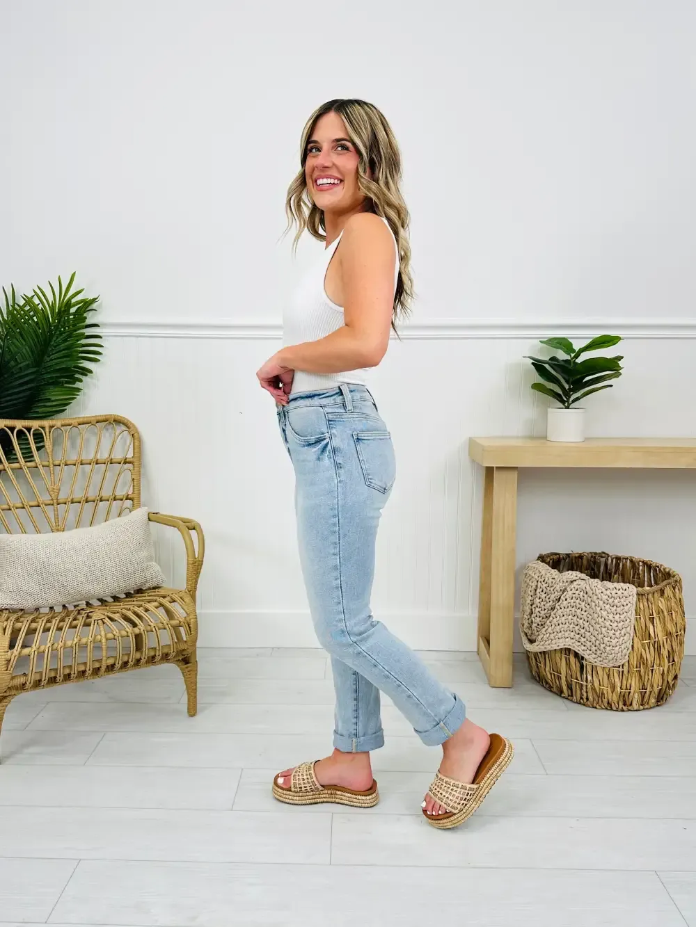Mom Life MOCO Exclusive Design Mom Jeans With Tummy Control