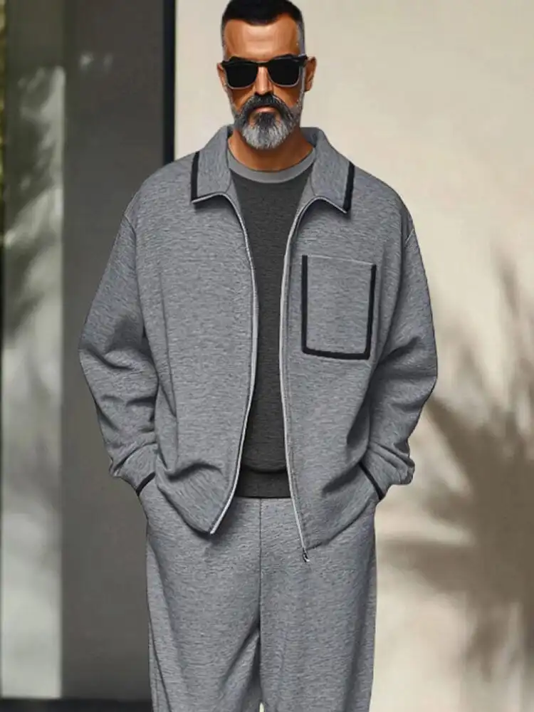 Leisure Soft Jacket Pants Set