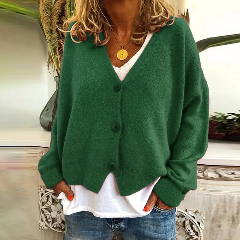 Button Down Casual Comfy Knitwear