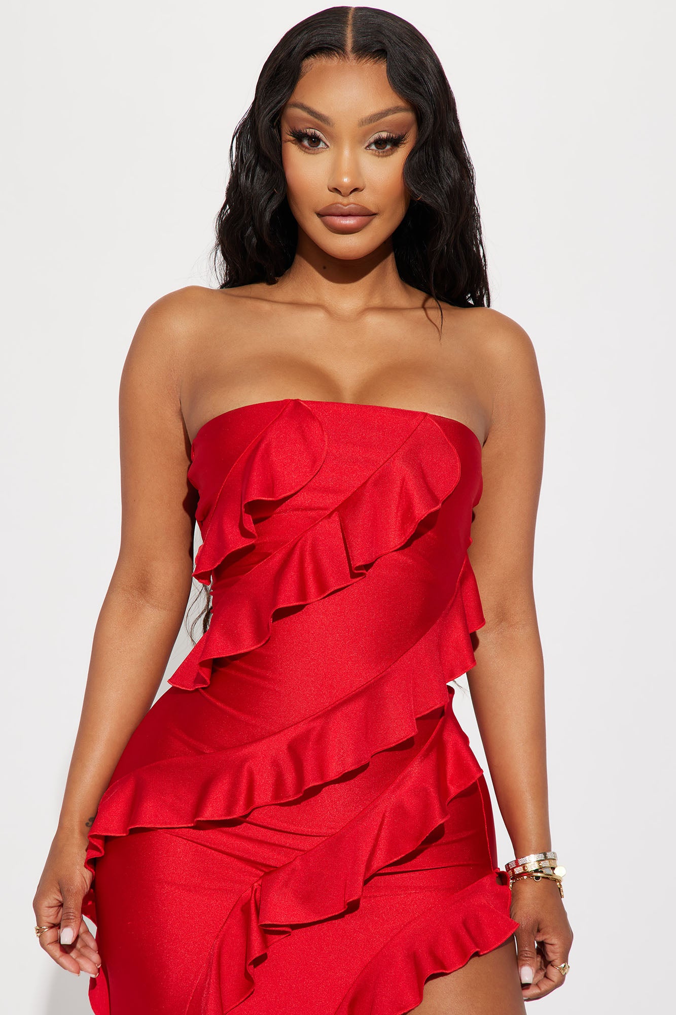 Your Only Concern Maxi Dress - Red