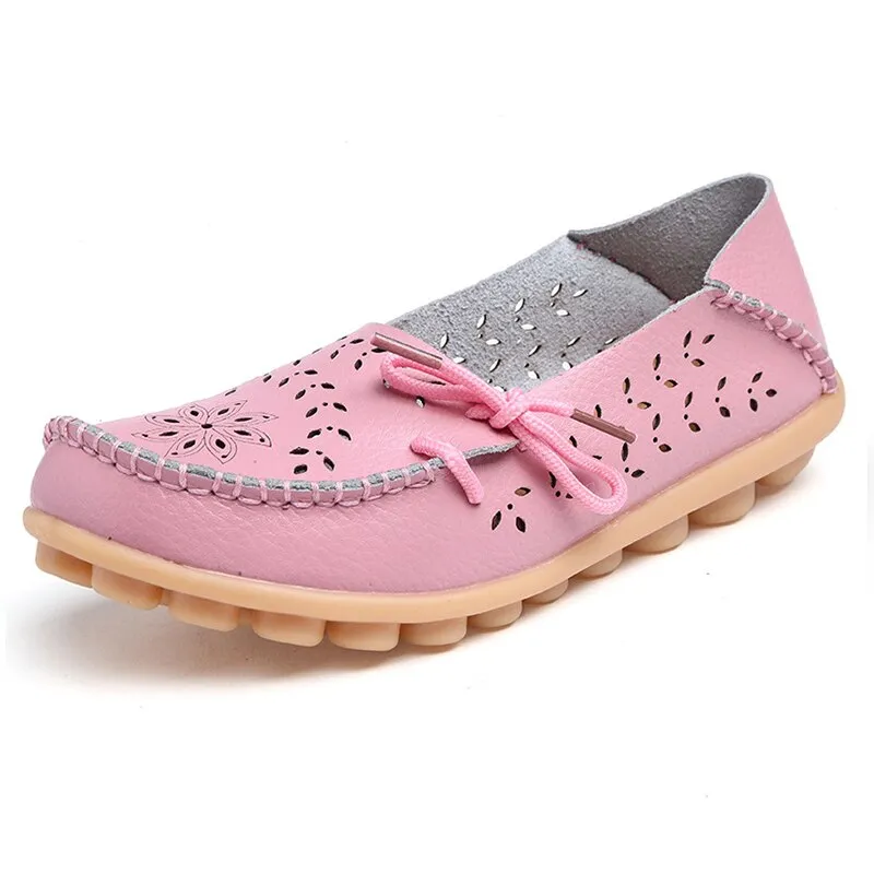 New Hollow Leather Casual Shoes