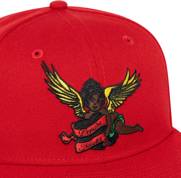 Black Cherub New Era Hat Red