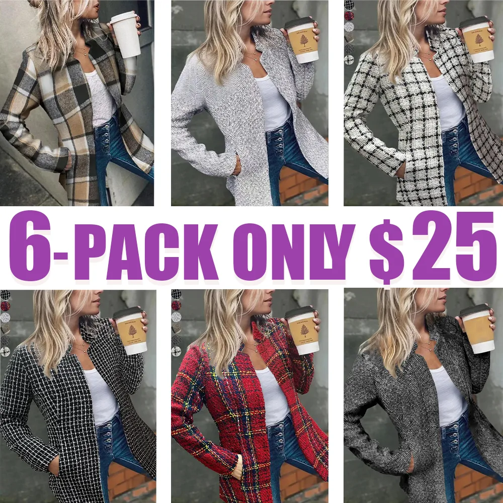 Women’s Longline Open Front Coat with Pockets – Fall & Winter Outerwear