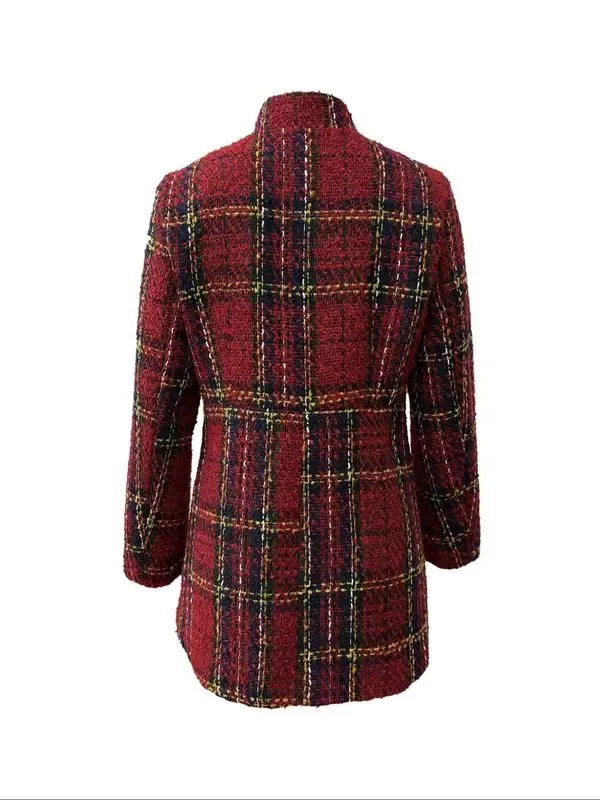 Women's Solid Color Pocket Long Sleeve Open Front Coat