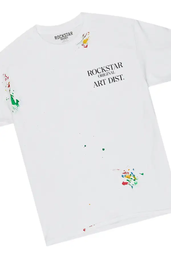 Palmer White T-Shirt & BK Biker Jean Bundle