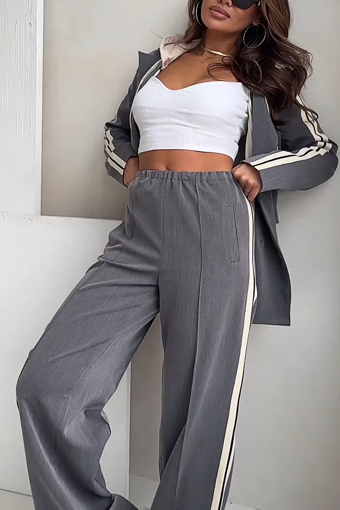Women's fashion sports jacket and pants two-piece set