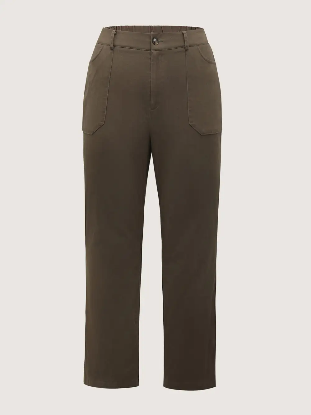 Sculpted Pockets Straight-Leg Pants