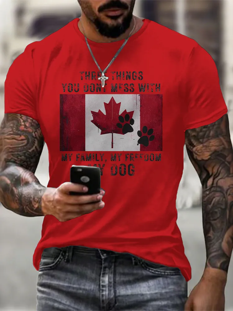 Men'S We Are Canada Strong We Will Never Yield To Tru.p T-Shirt