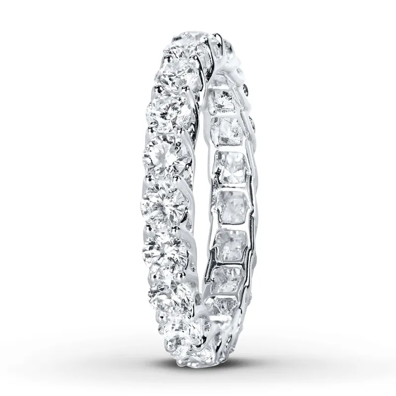 Diamond Eternity Ring 2 ct tw Round-cut 14K White Gold