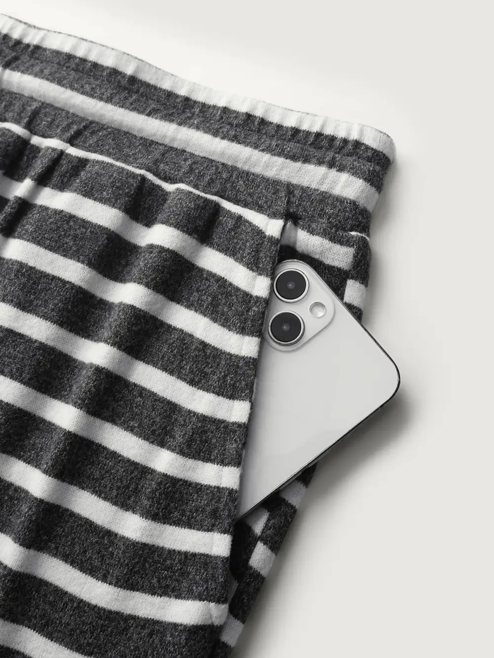 Stretchy Stripes Drawstring Wide-Leg Pants