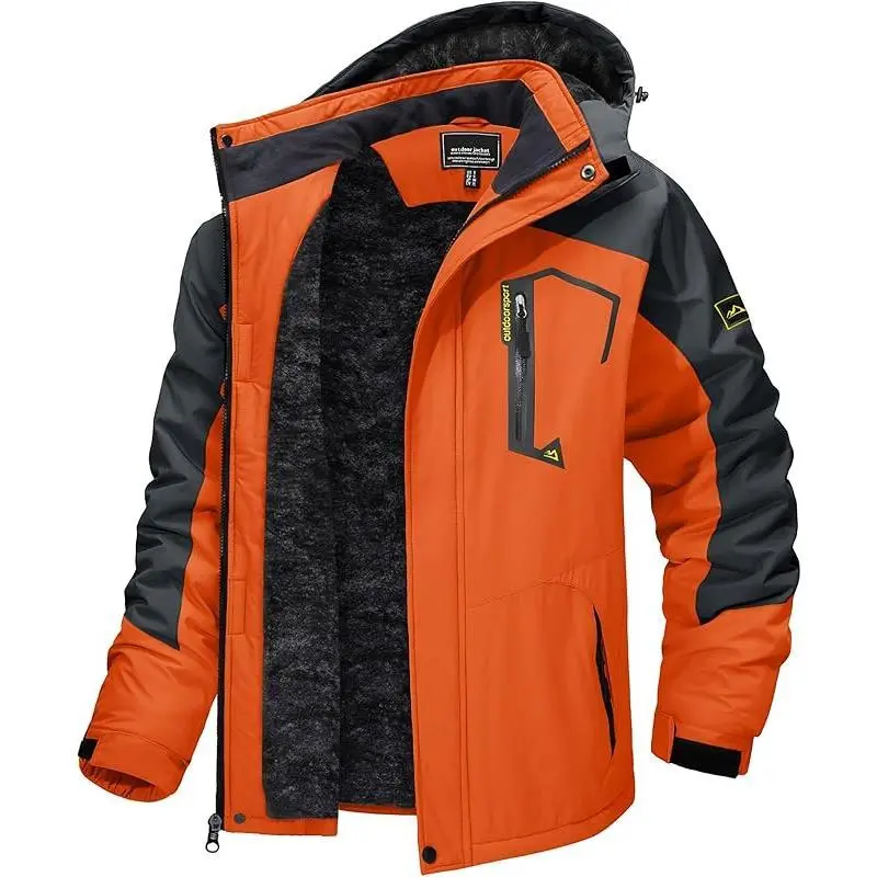 Men's Winter Skiing Jackets Water Resistant Fleece Coats