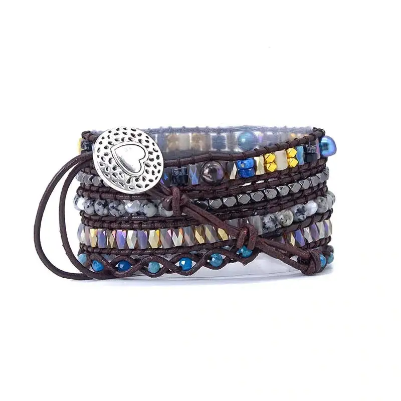 Zebra Jasper Wrap Bracelet