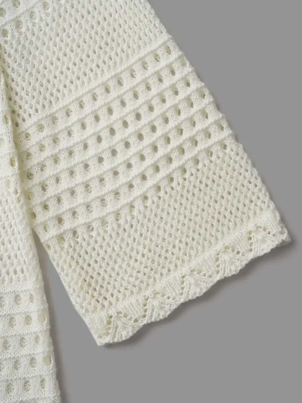 Cut-Out Plain Round Neck Swim Cover-Up