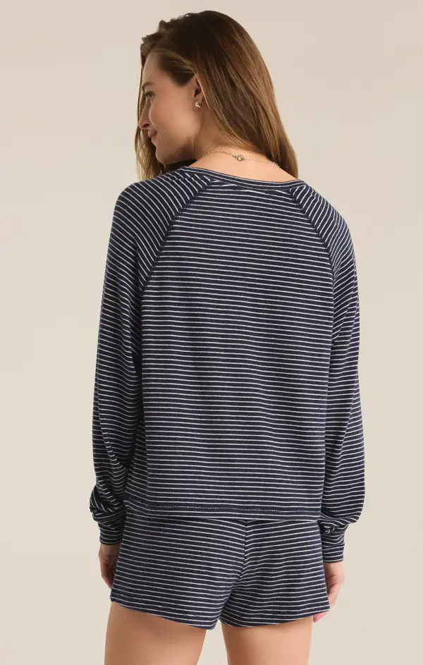 Staying In Stripe Long Sleeve Top