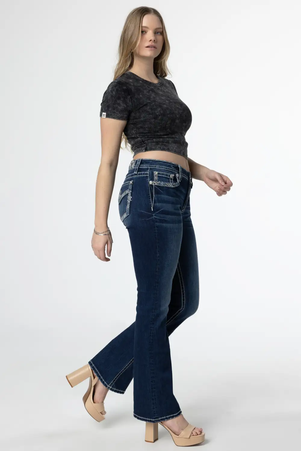 Hint of Blue Bootcut Jeans