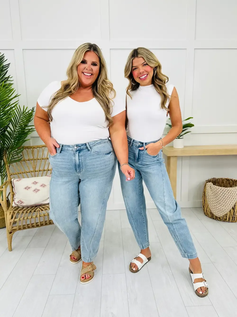 Judy Blue Barrel of Fun Barrel Style Jeans