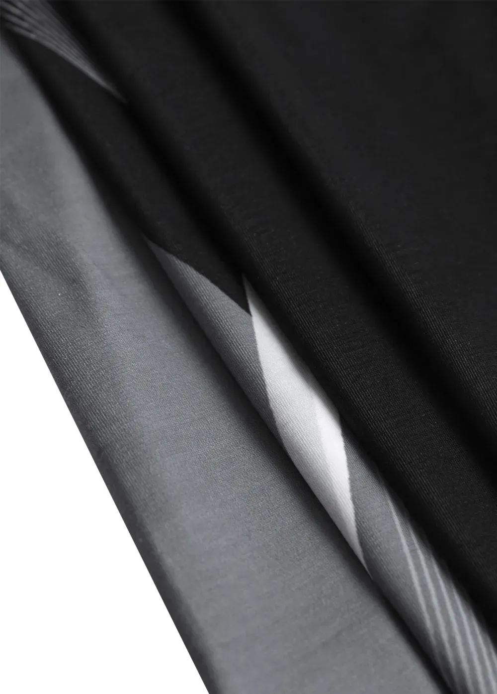 Black Criss Cross Geometric Print Short Sleeve T Shirt