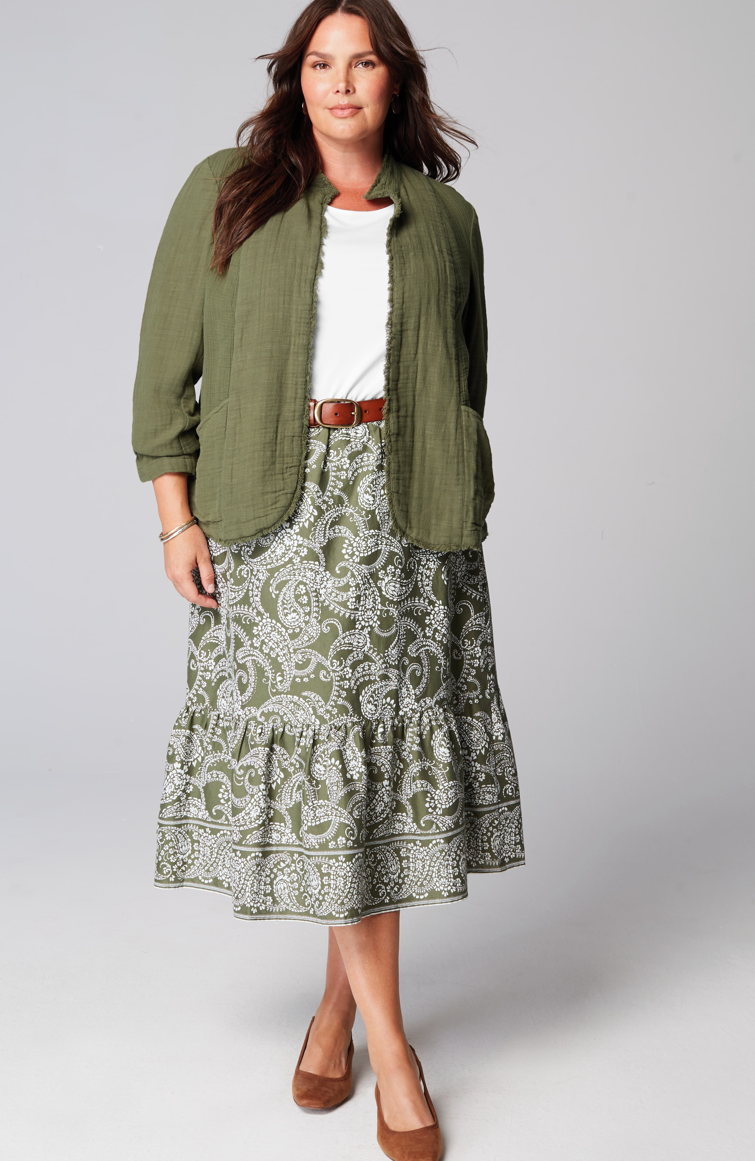 Easy Tiered Maxi Skirt