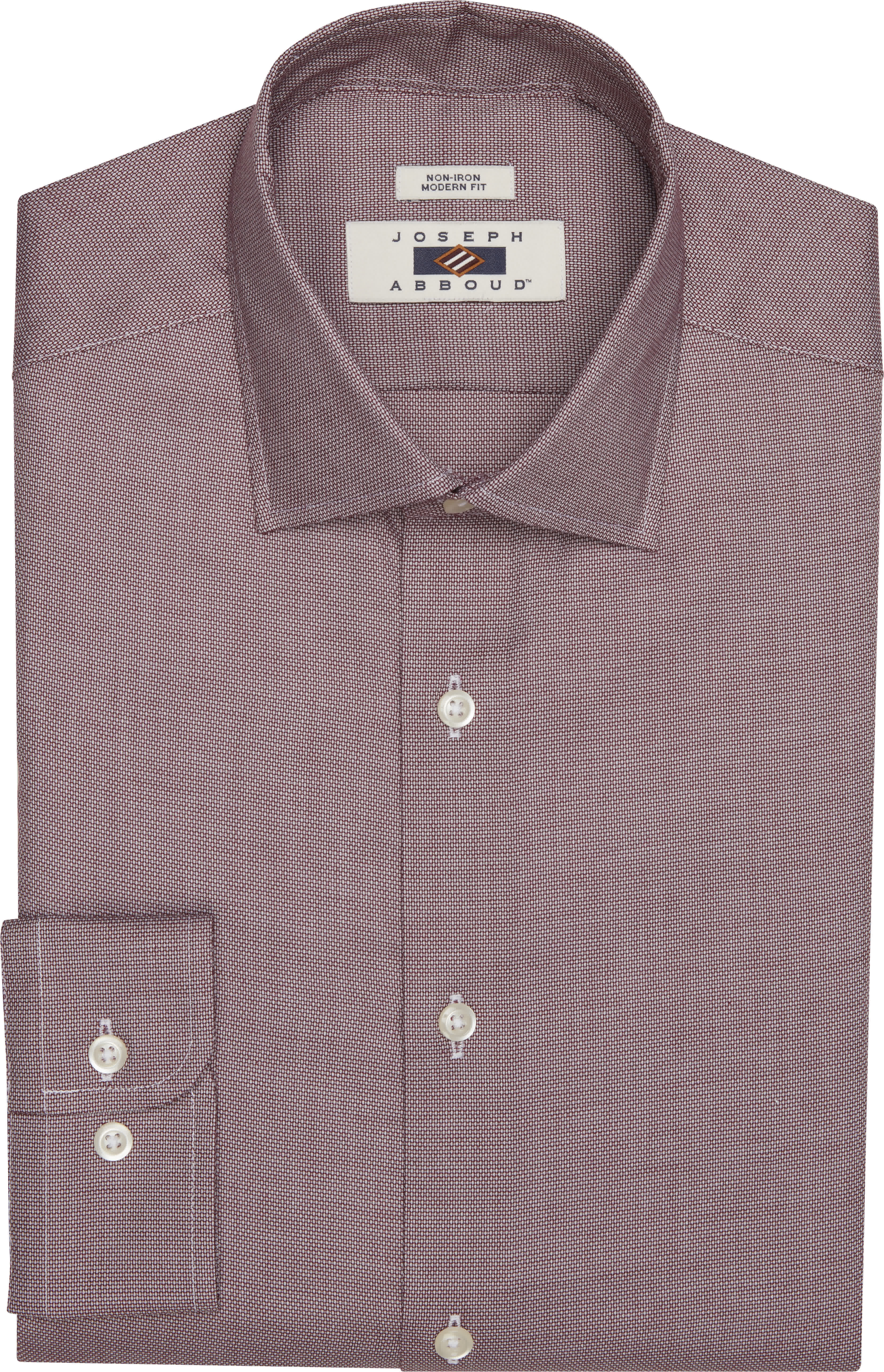 Joseph Abboud Modern Fit Wrinkle-Resistant Cotton Dress Shirt