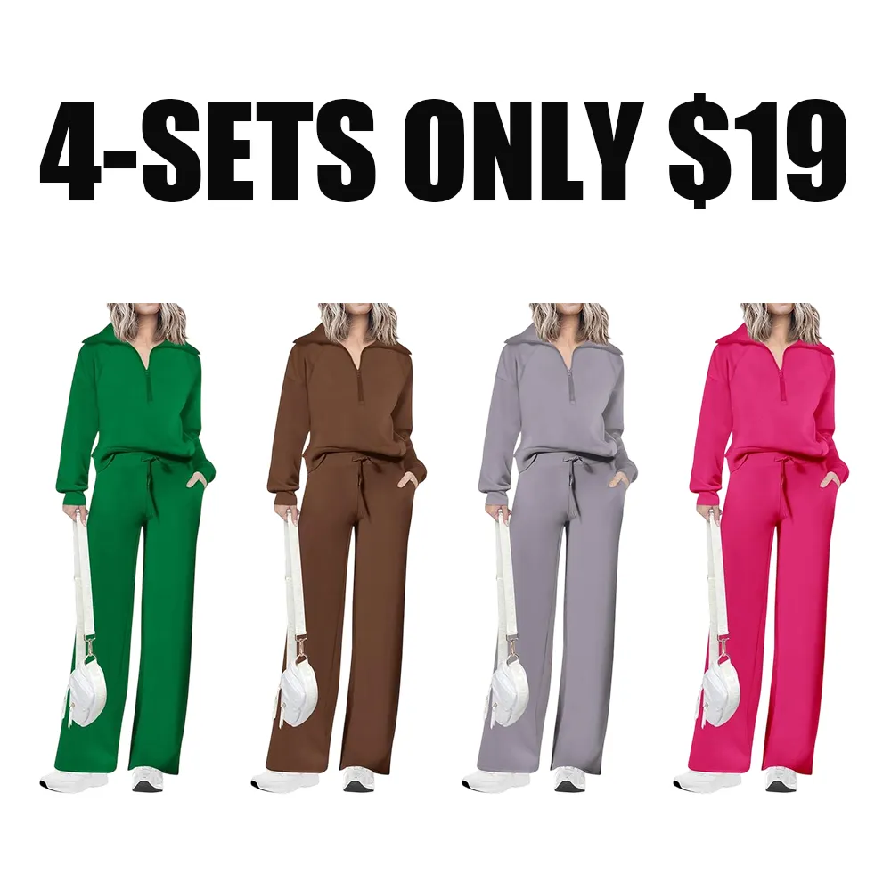 Women's Casual 2 Piece Pullover Set