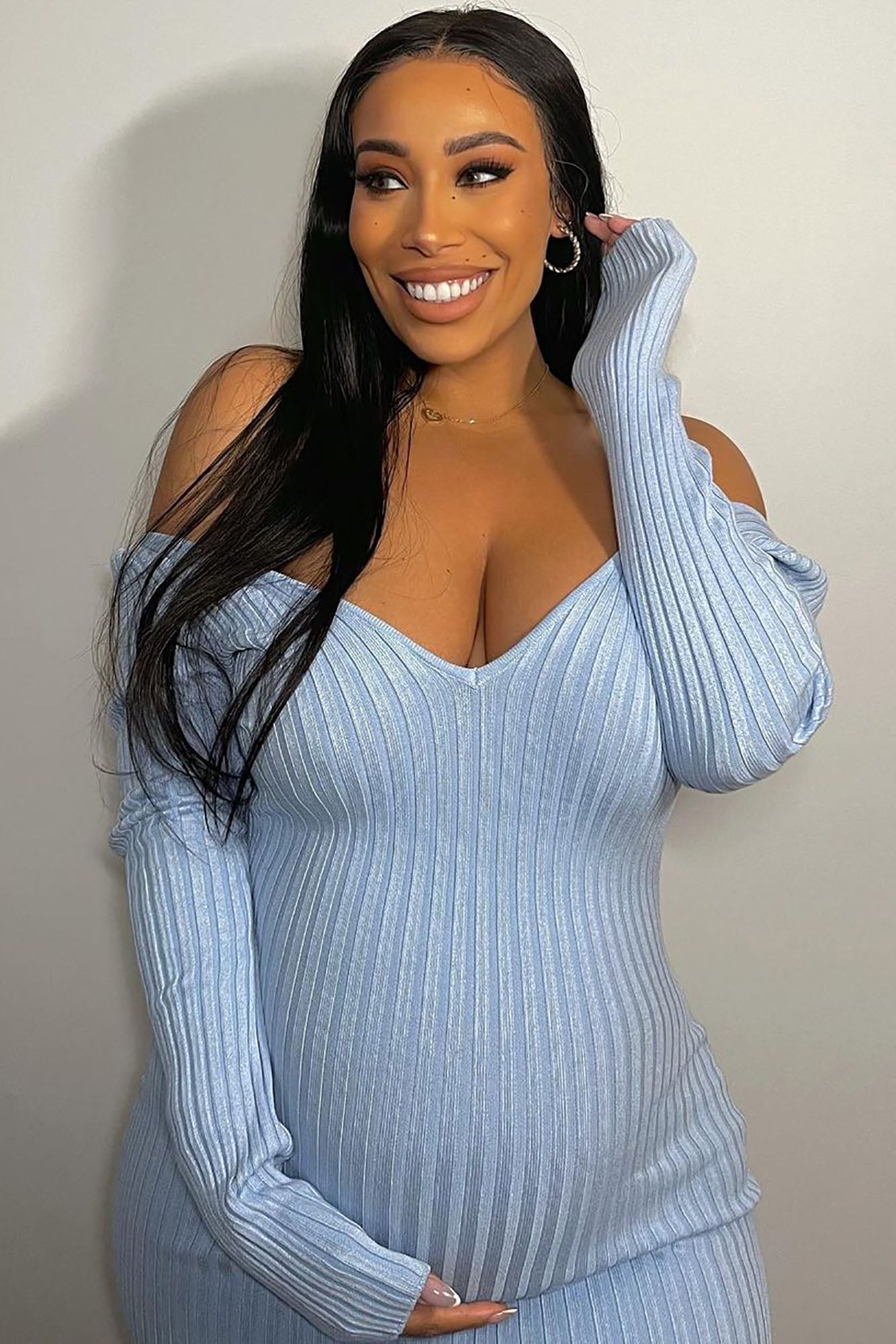 Kallan Knit Dress - Blue