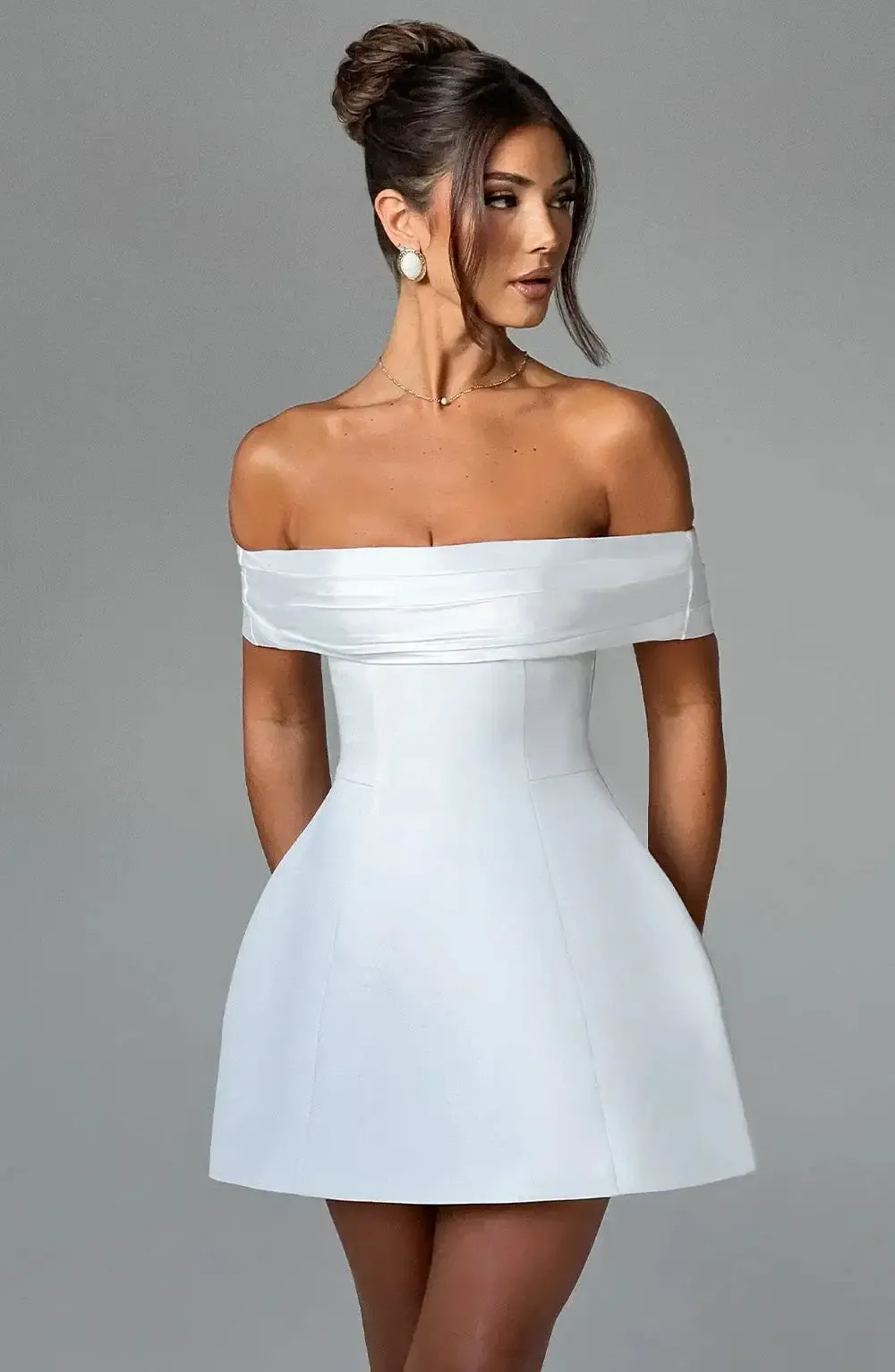 NOIR MINI DRESS - IVORY