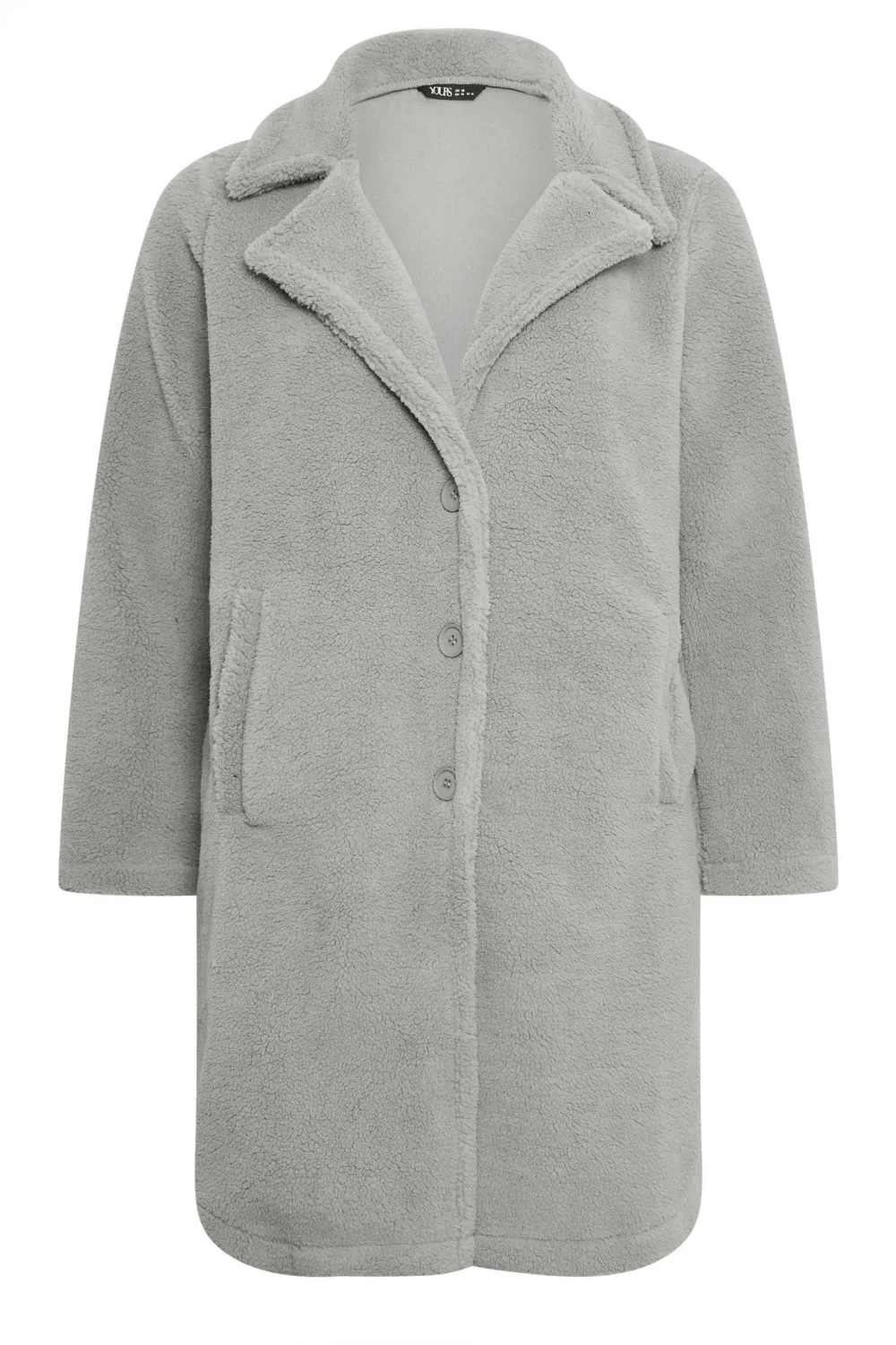 YOURS Curve Beige Brown Faux Fur Coat