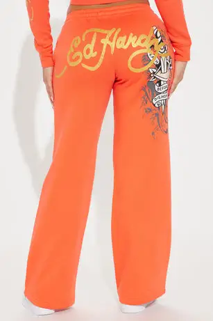 Ed Hardy Panther Rose Pant - Peach