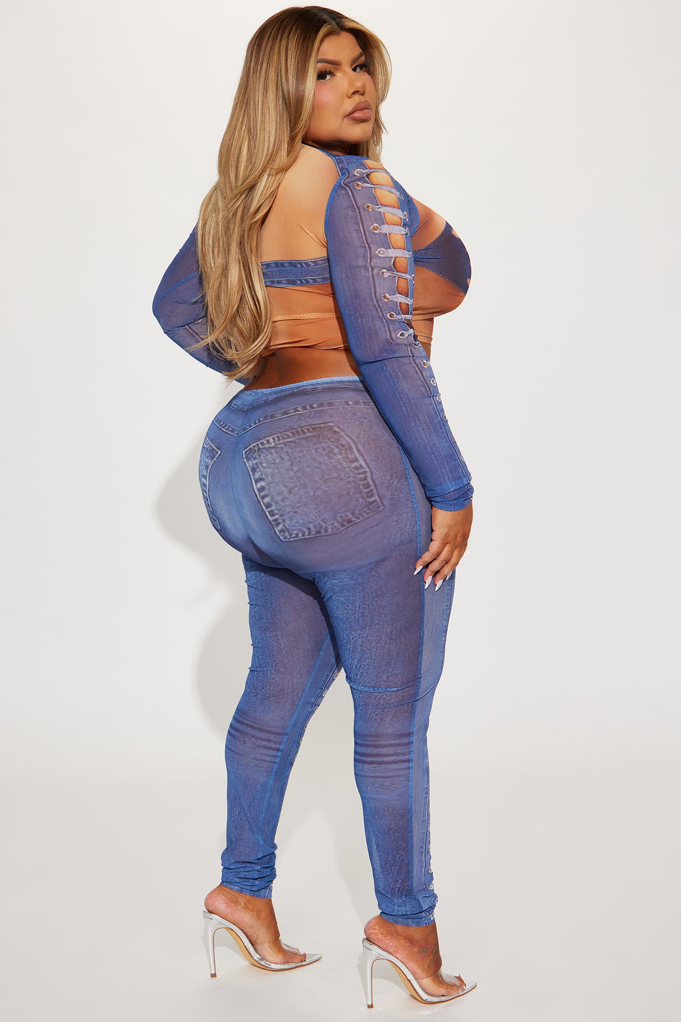 Nailed It Legging Set - Blue/combo