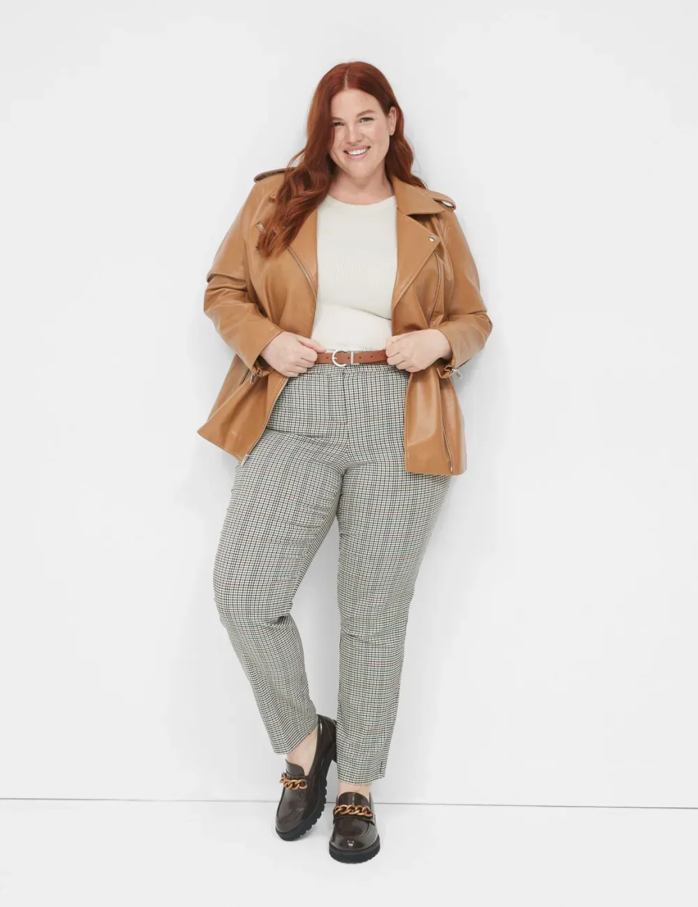 Faux-Leather Moto Jacket