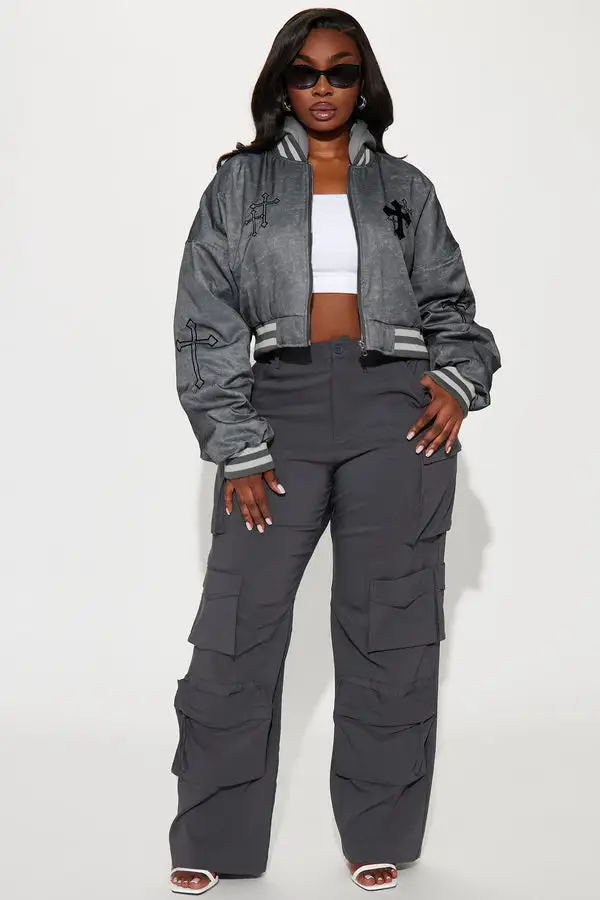 In The Studio Bomber Jacket - Grey