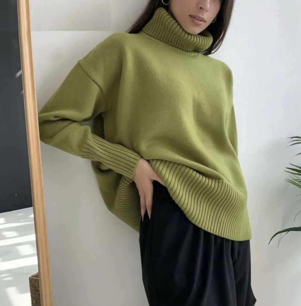 Elegant Turtleneck Loose Casual Sweater