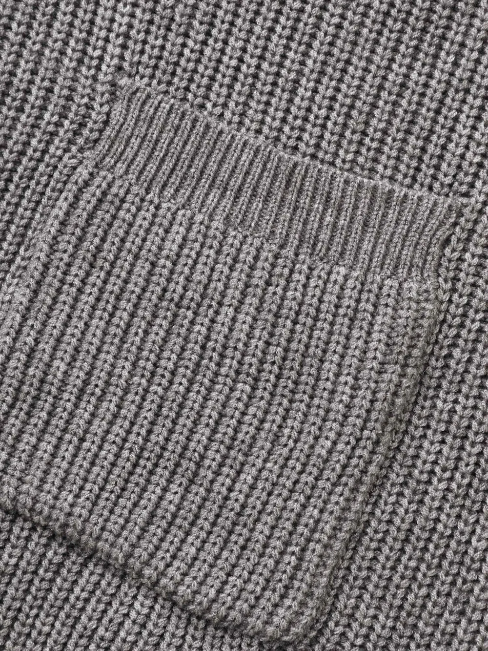 Supersoft Ribbed Drop Shoulder Wool Cardigan