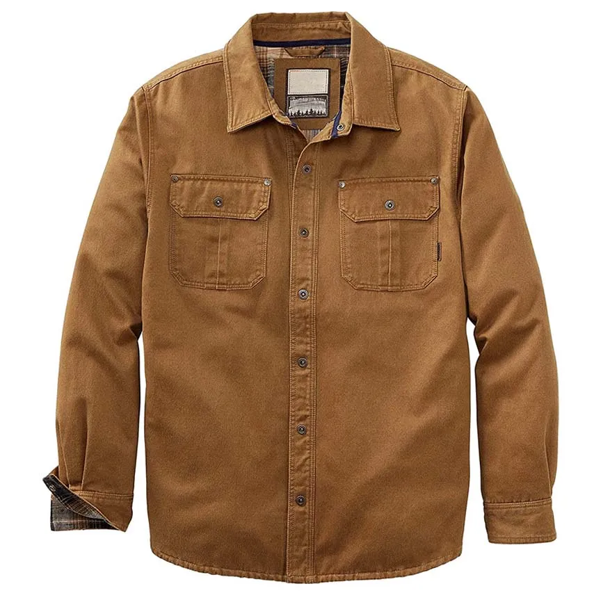 Men's Autumn And Winter Outdoor Retro Plaid Lining Design Jacket