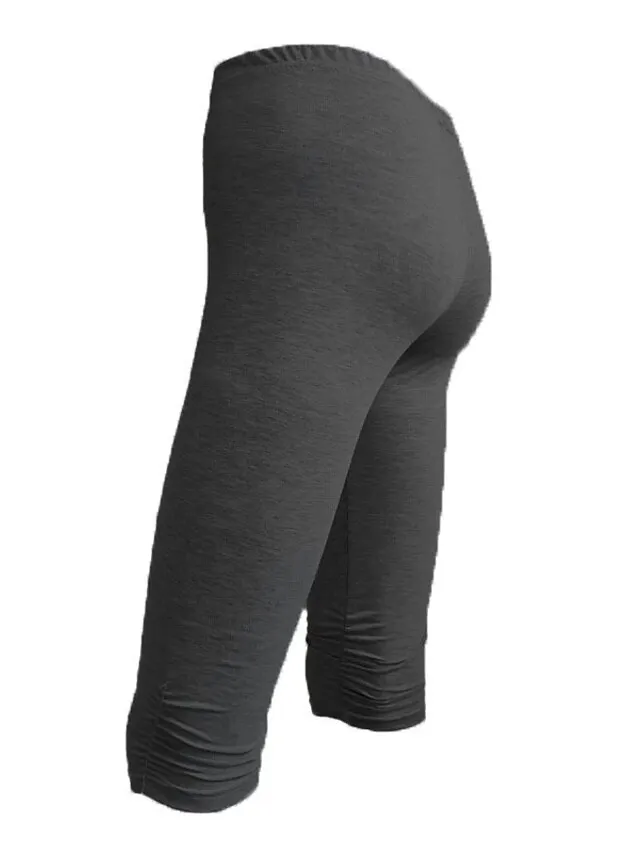 Women's Yoga Pants Sun Protection Tummy Control Butt Lift High Waist Yoga Fitness Gym Workout Capri Leggings Bottoms Violet Black White Sports Activewear High Elasticity Skinny