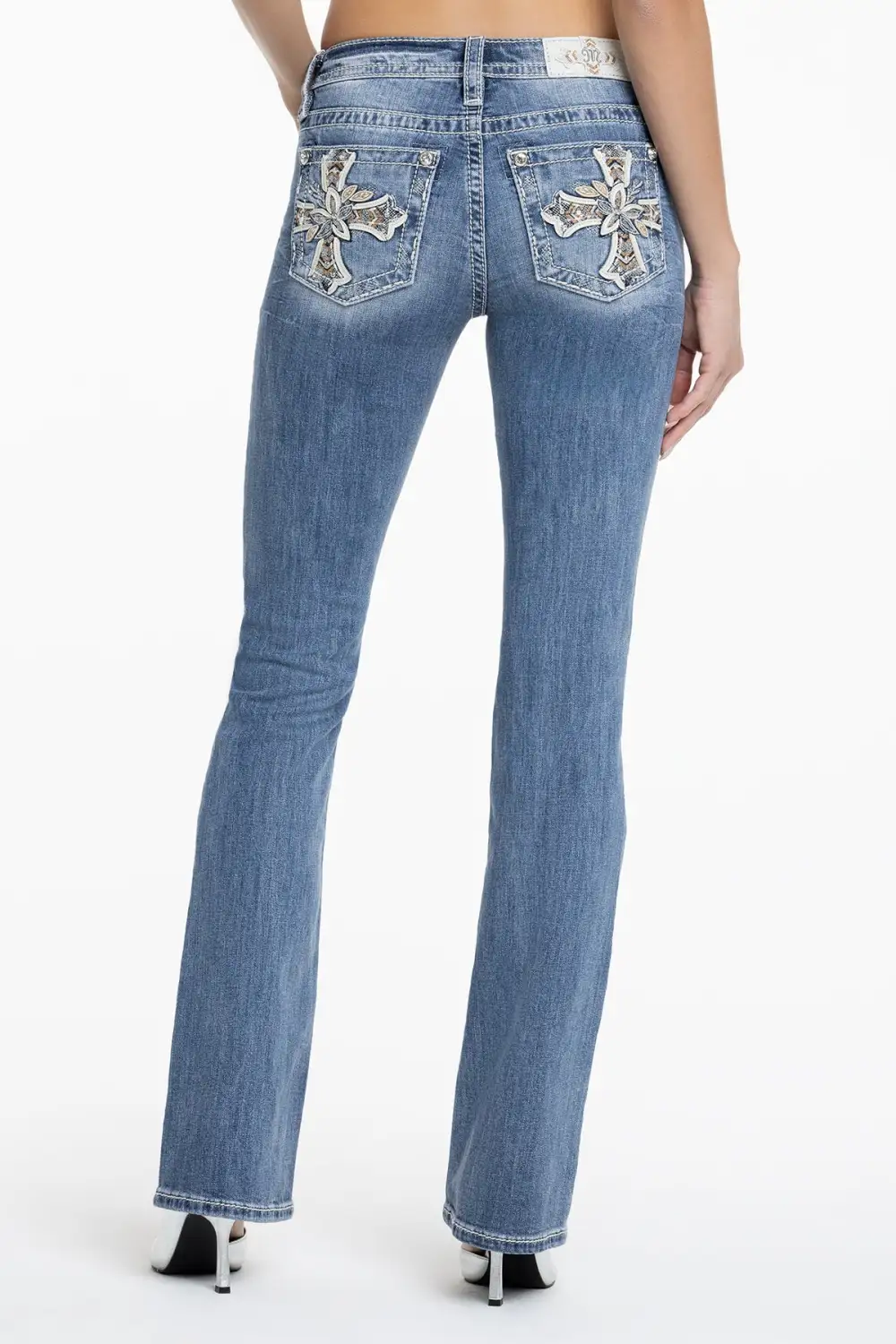Elora Cross Bootcut Jeans