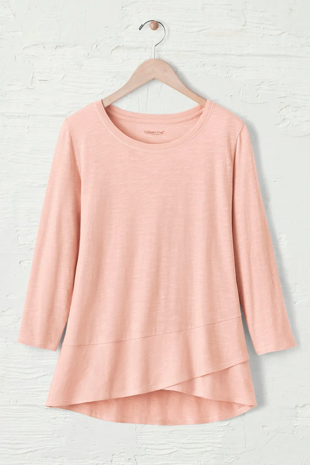 Ruffled Charm Slub Tee