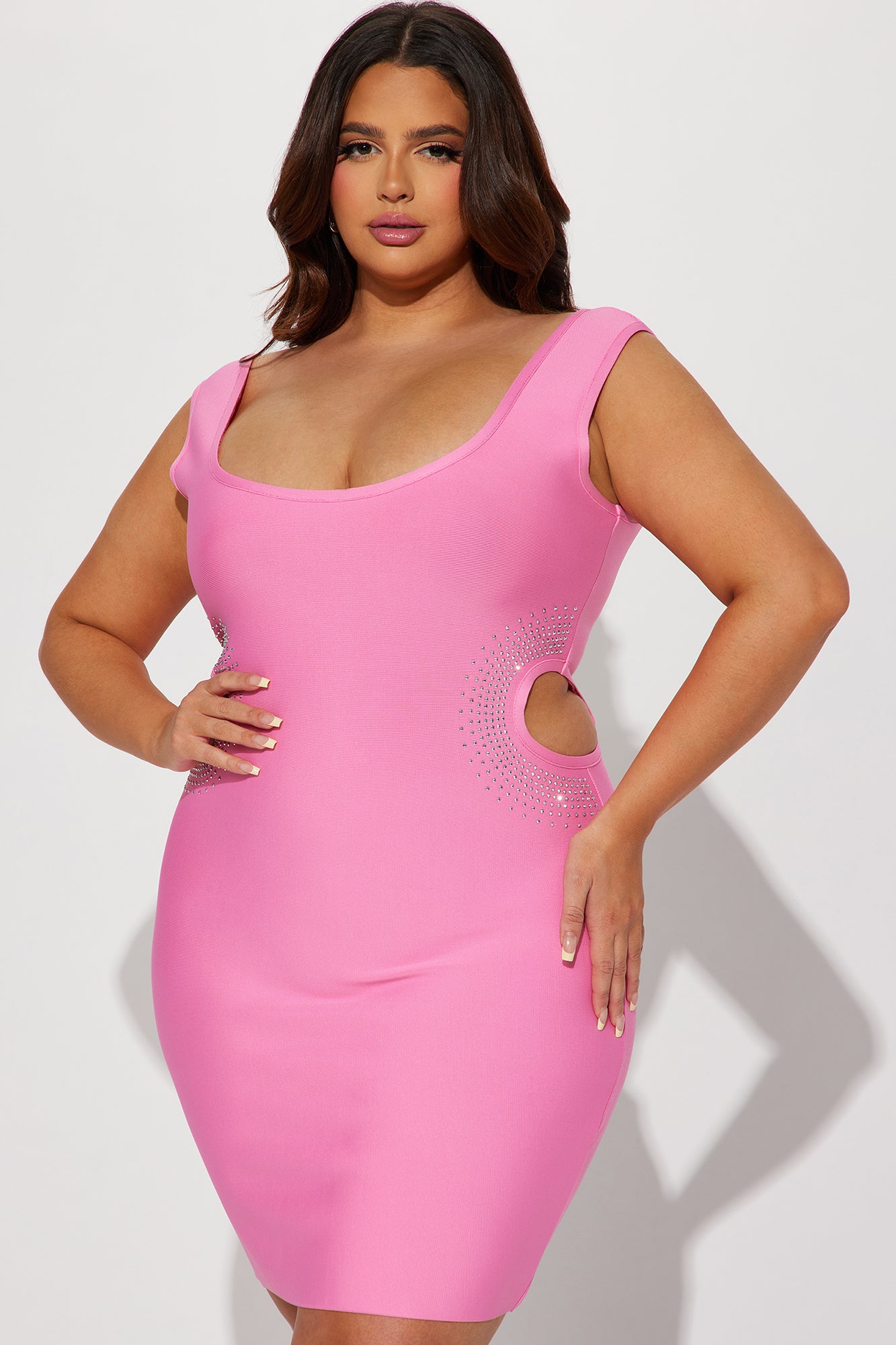 Reese Bandage Mini Dress - Pink