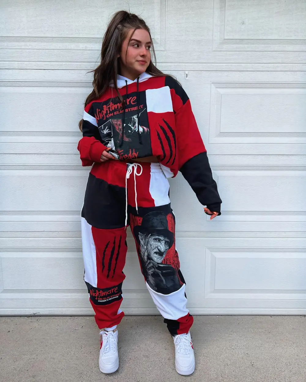 Dark red 2 piece set tops and bottoms how perfect and cozy piece for your Halloween day
