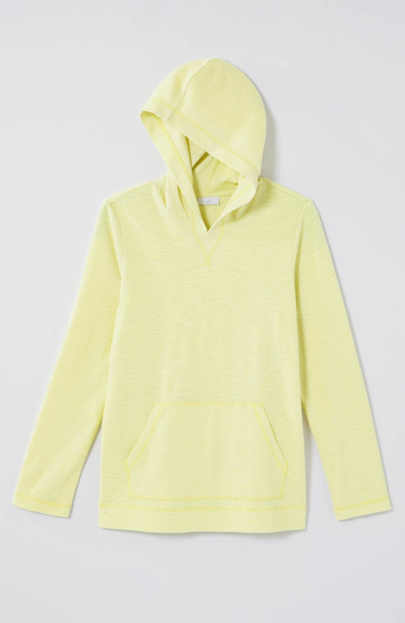 Textured-Cotton Hoodie