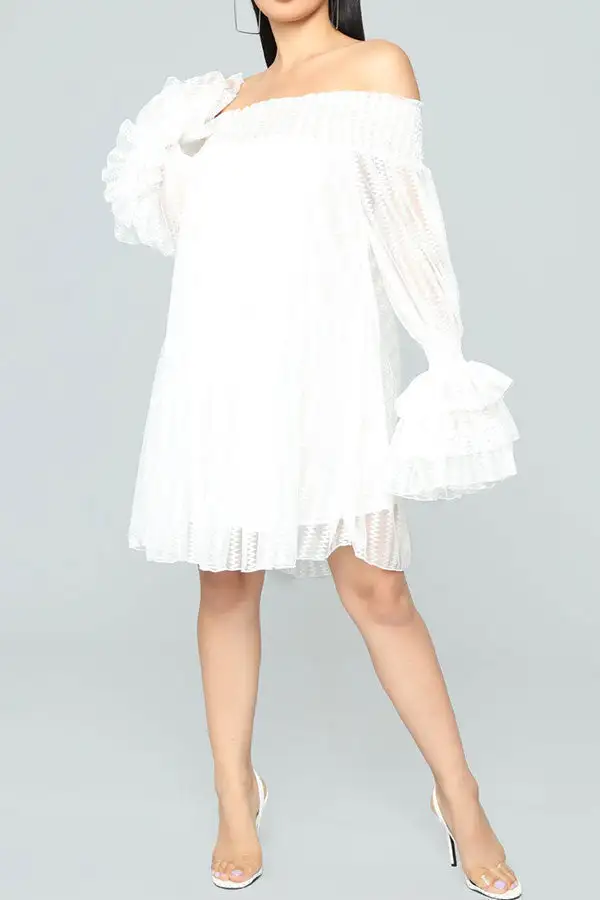  Glamorous Off Shoulder Mini Dress