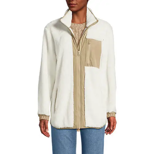 Women's Full Zip Cozy Sherpa Fleece Jacket