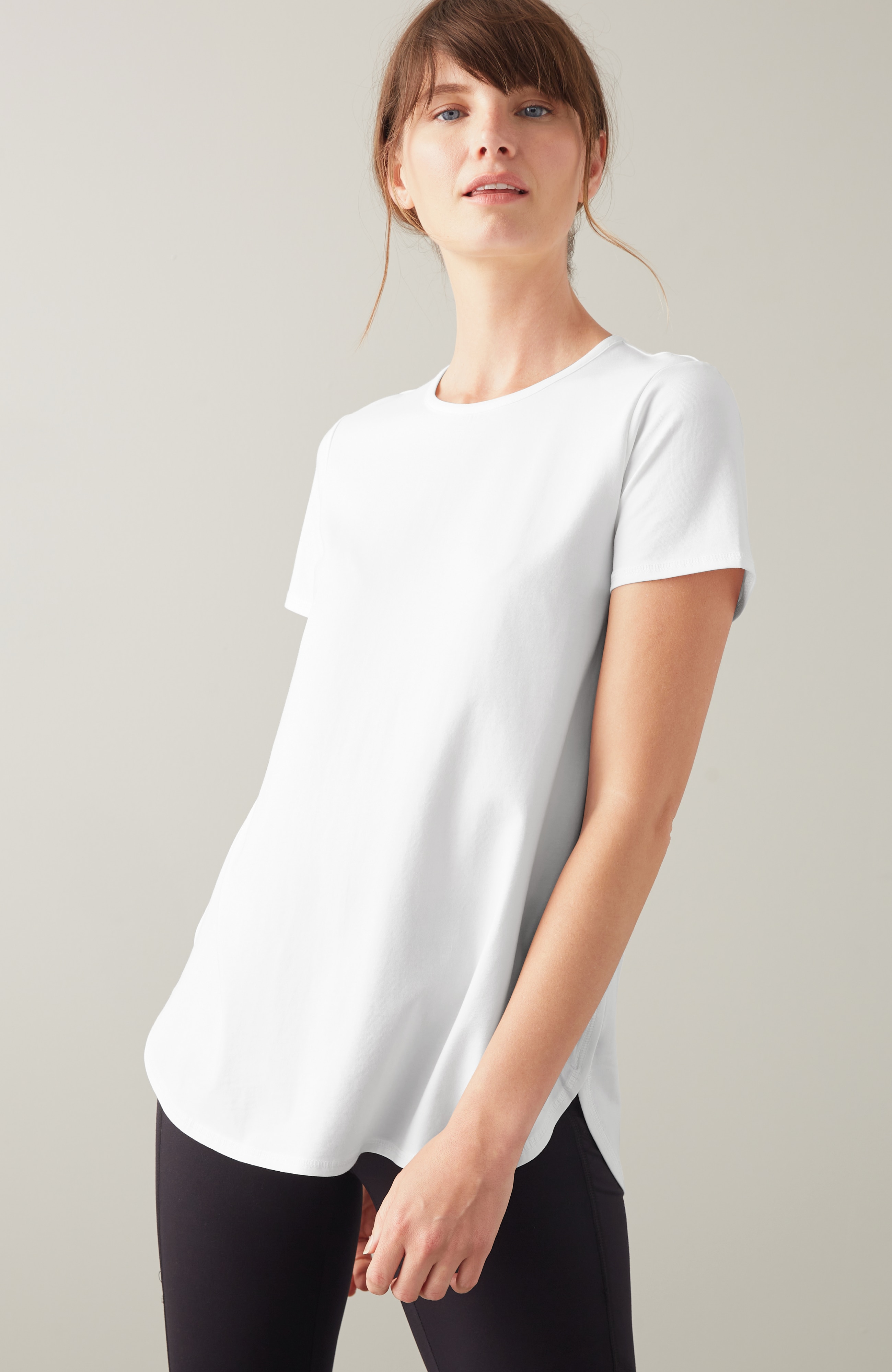 fit progress pima-stretch shirttail tee